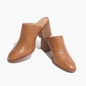 Madewell Harper Mule in Amber Brown